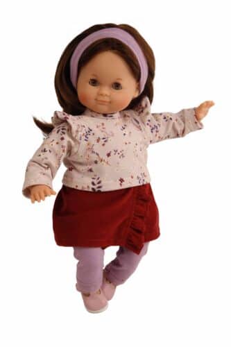 Poupée Schlummerle cheveux bruns H32cm