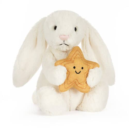 Cream Bunny with Star 31x12x9cm