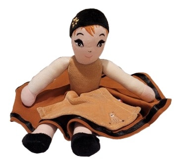 Poupée Alsacienne Lola Bio brune 37 cm