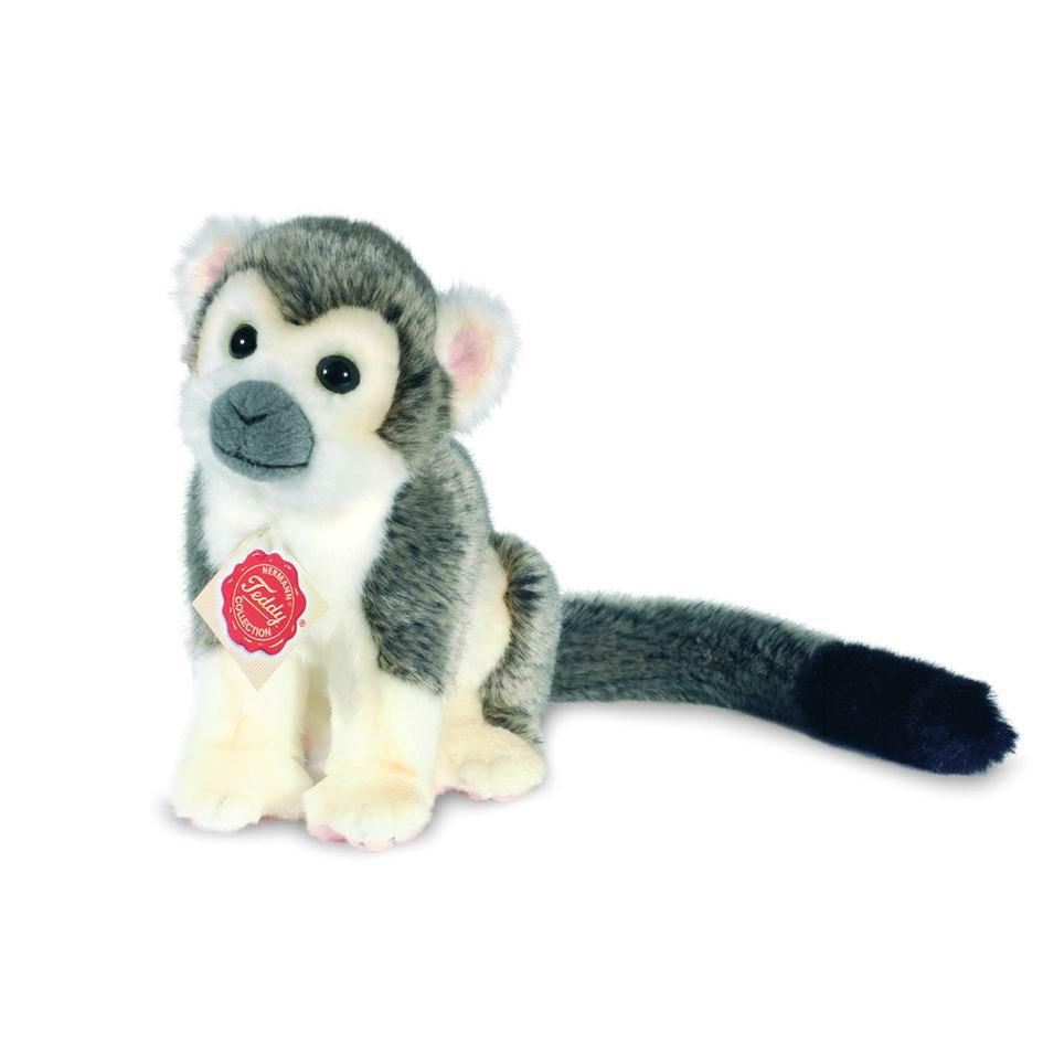 Singe gris assis (petit) 17 cm