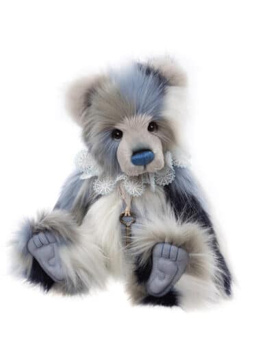 Ours Panda Janine bleu/blanc 41cm