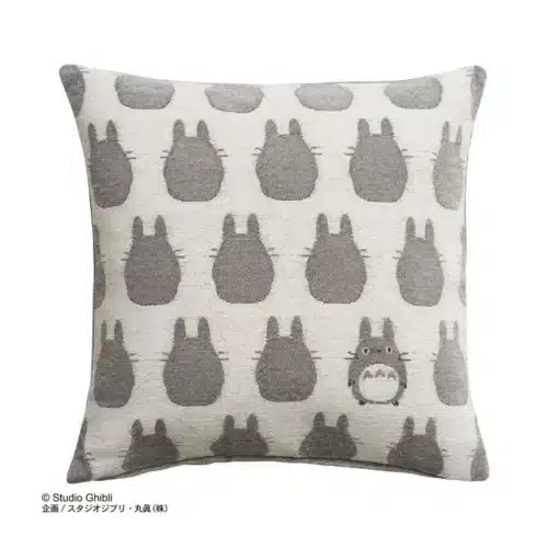 Coussin Silhouette Totoro gris 45x45cm