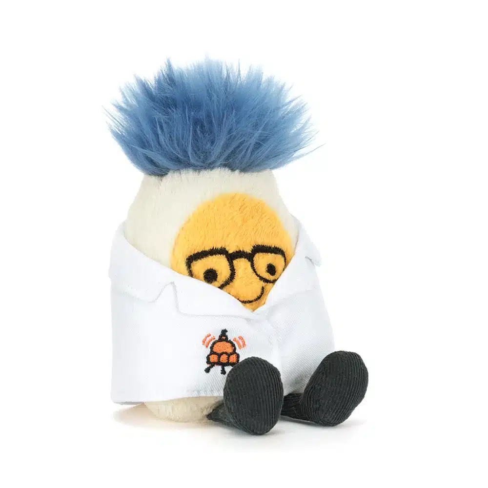 Amuseables Boiled Egg Scientist Outfit 14x9x4cm