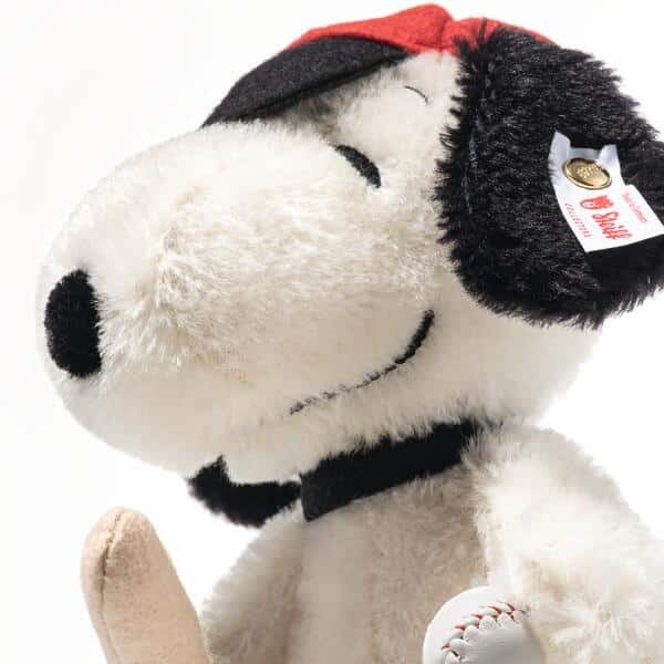 Snoopy Baseball mohair blanc 22cm – Image 3