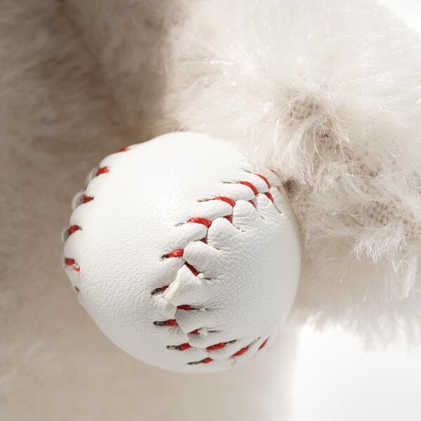Snoopy Baseball mohair blanc 22cm – Image 5