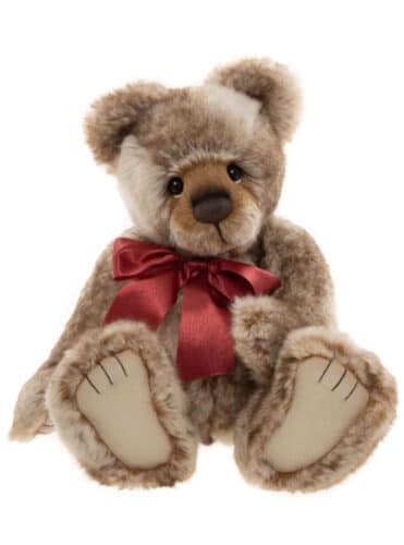 Ours Hughes brun chiné 37cm