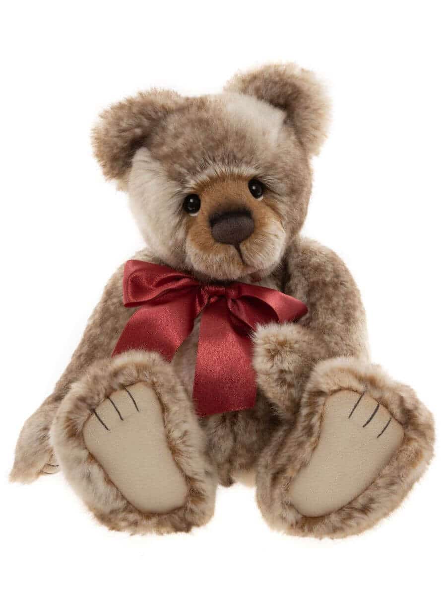 Ours Hughes brun chiné 37cm
