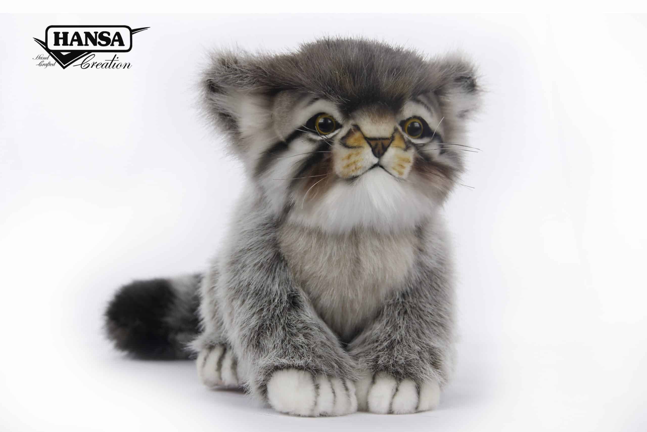 Chat (chaton) Pallas (Manul) assis 31cm – Image 2