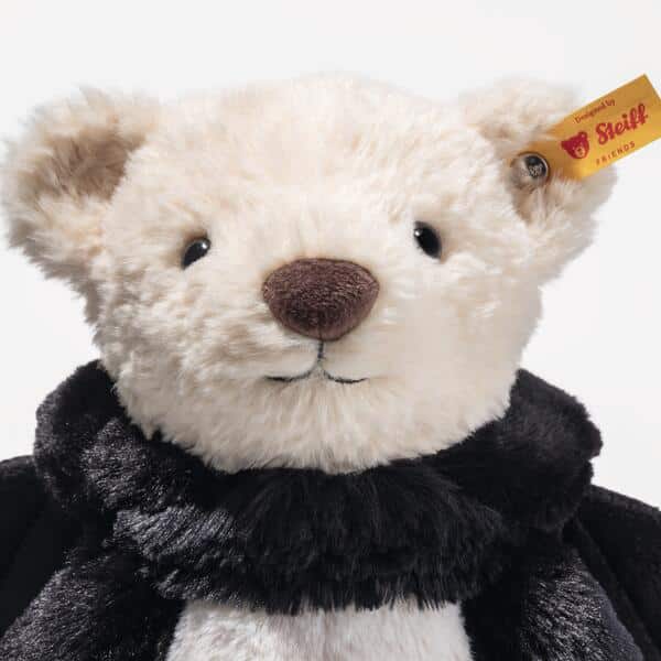Ours Teddy Mr Bat noir/crème SCF 29cm – Image 4