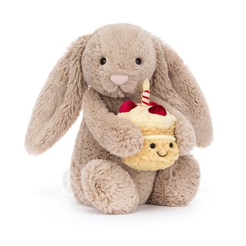 Bashful Beige Bunny Birthday 31x12cm