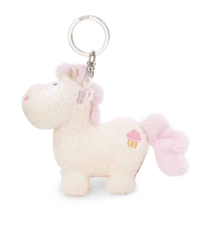 Porte-clés Licorne rose crémeux 10cm – Image 2