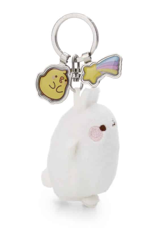 Porte-clés lapin Molang blanc 6cm – Image 2