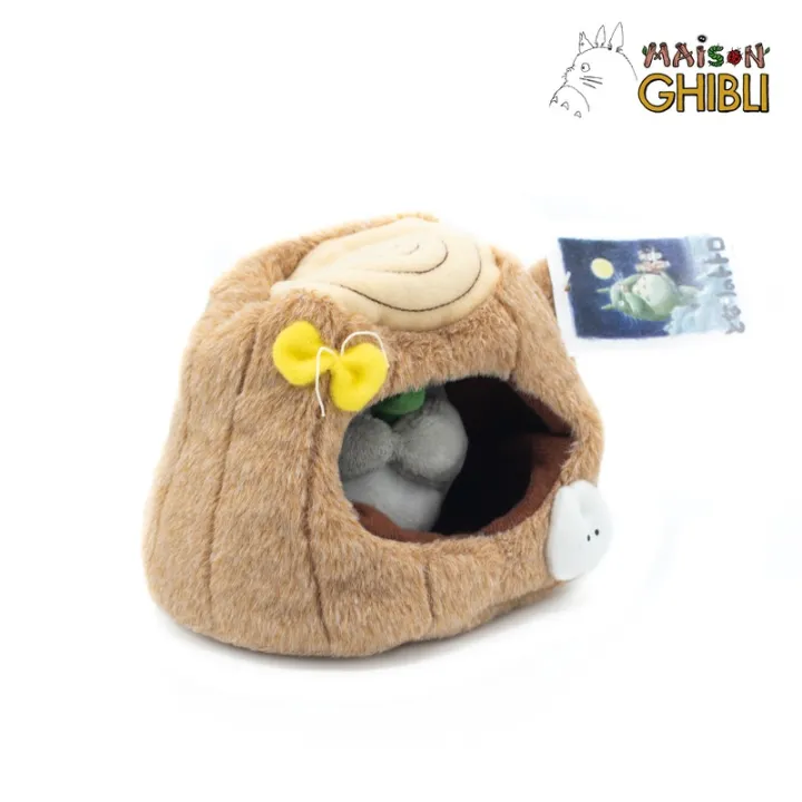 Totoro dans un Tronc d'arbre 12cm