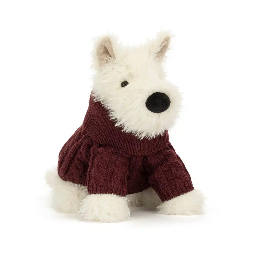 Munro Scottie Dog Winter Jumper Outfit 25x15x14cm