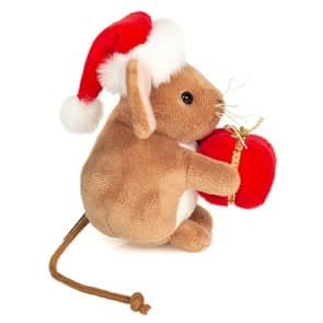 Souris de Noël avec cadeau 11cm – Image 2