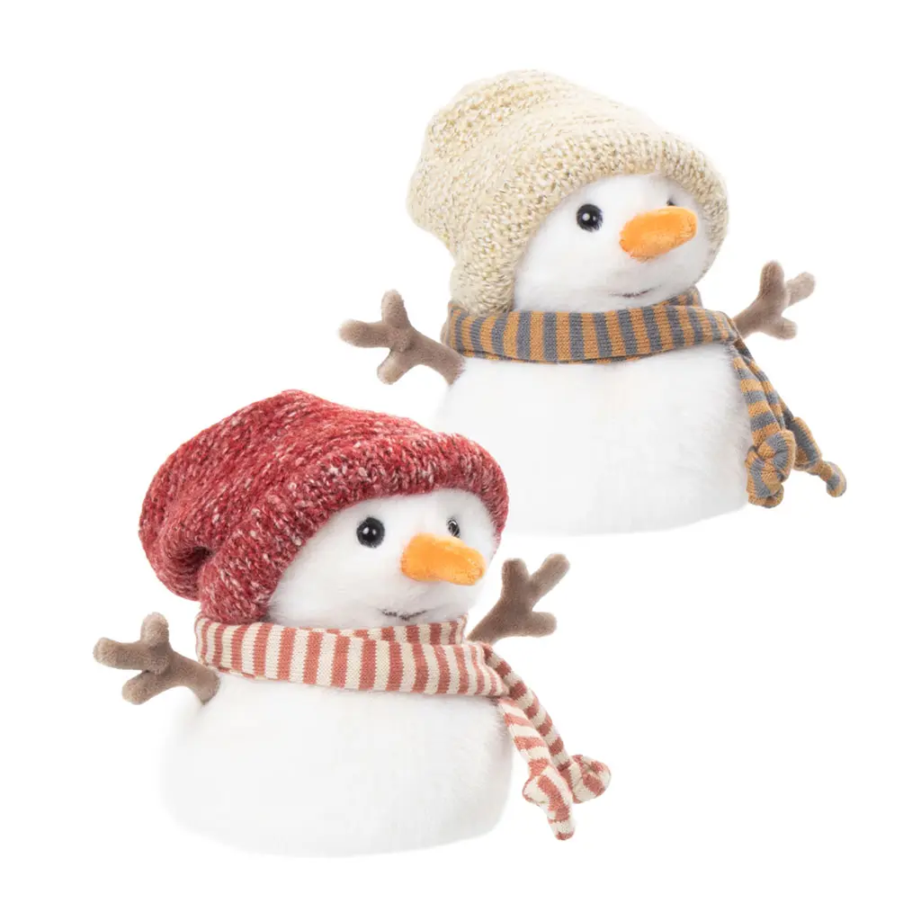 Jimmy the Little Snowman bonnet rouge 15cm