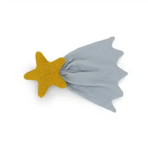 Doudou Etoile Filante bio 14x8x4cm