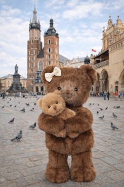 Ours Mama & Teddy 30cm