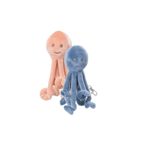 Porte-clés Poulpe Ninky bleu 10cm