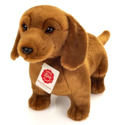 Chien Teckel debout brun 32cm