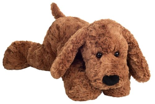 Chien souple brun foncé 40cm