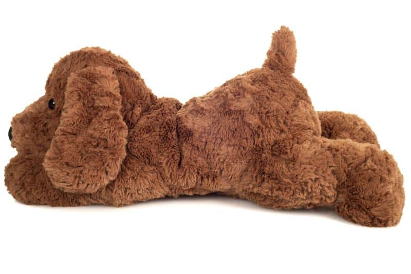 Chien souple brun foncé 40cm – Image 3