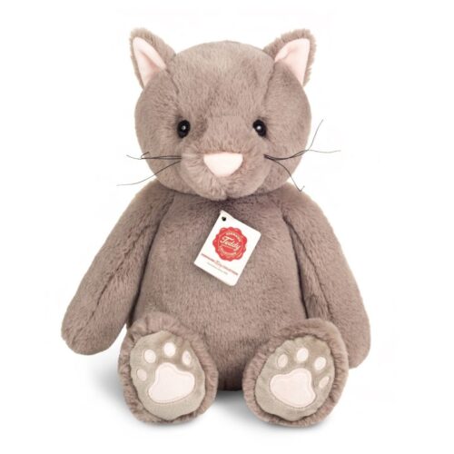 Chat souple gris Milly 35cm