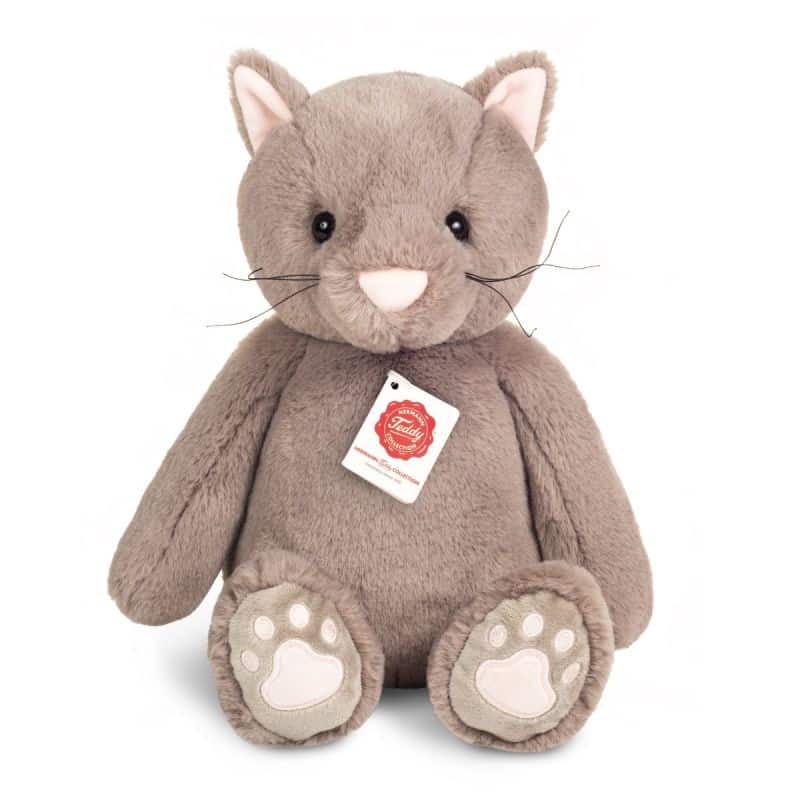 Chat souple gris Milly 35cm
