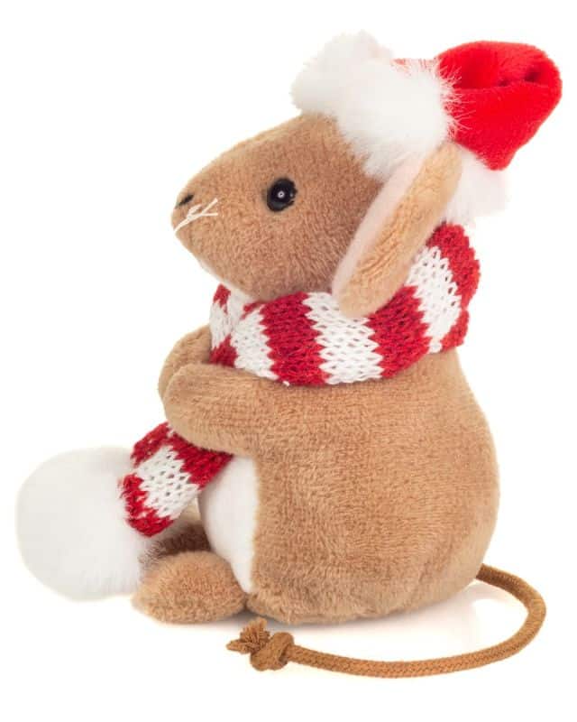 Souris de Noël avec écharpe 11cm – Image 3