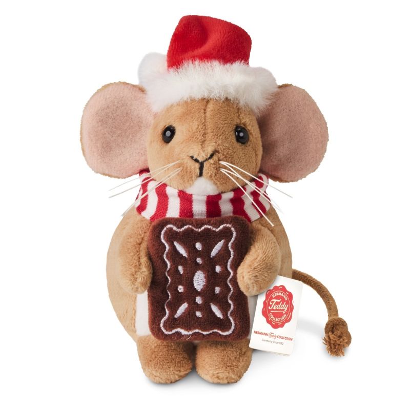 Souris de Noël avec Pain d'Epices 11cm