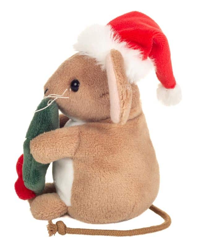 Souris de Noël avec Houx 11cm – Image 3