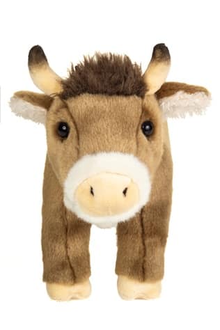 Vache brune debout 30cm