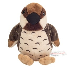 Oiseau Moineau brun/beige 12cm