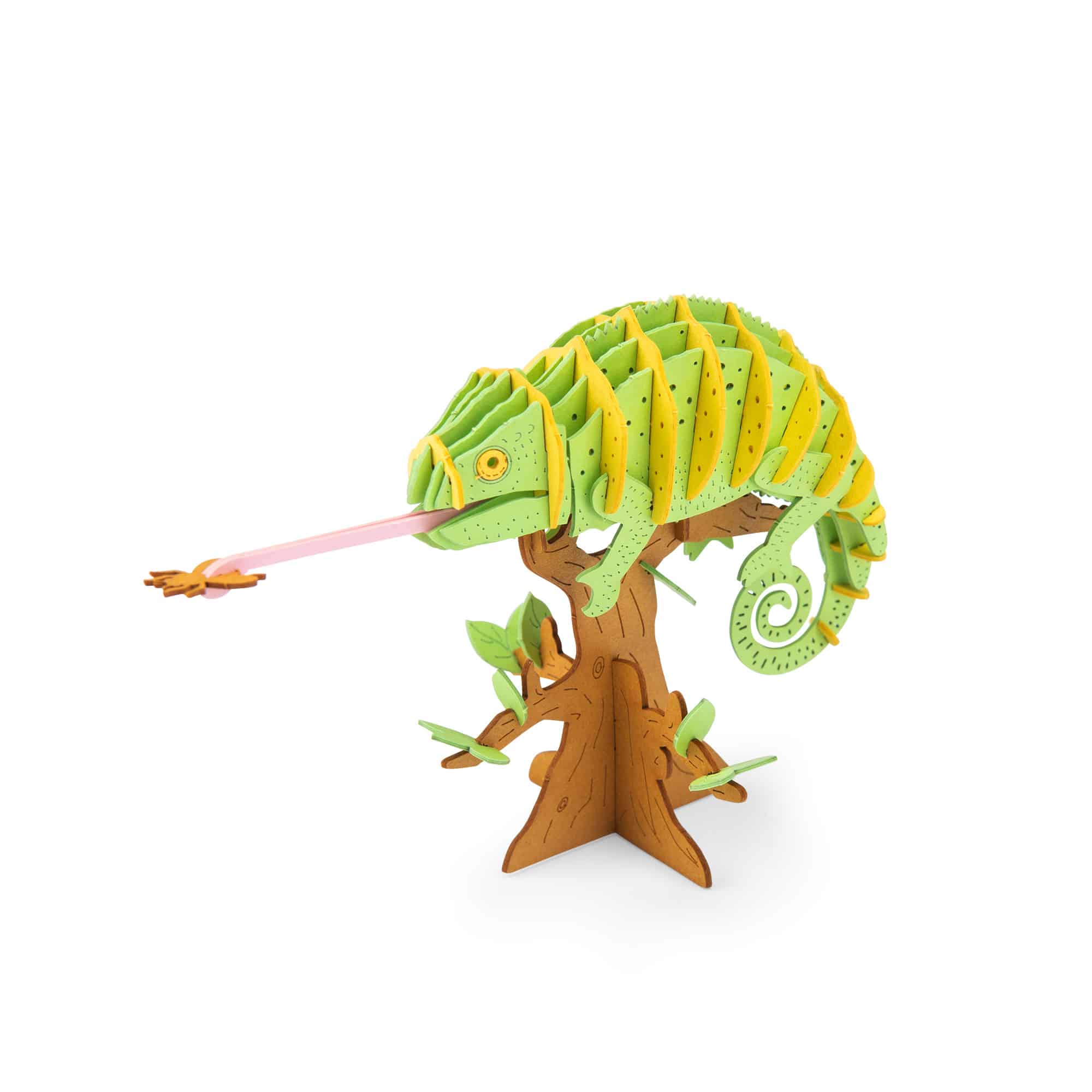 Puzzle 3D Caméléon Tout autour du Monde L12xH6cm