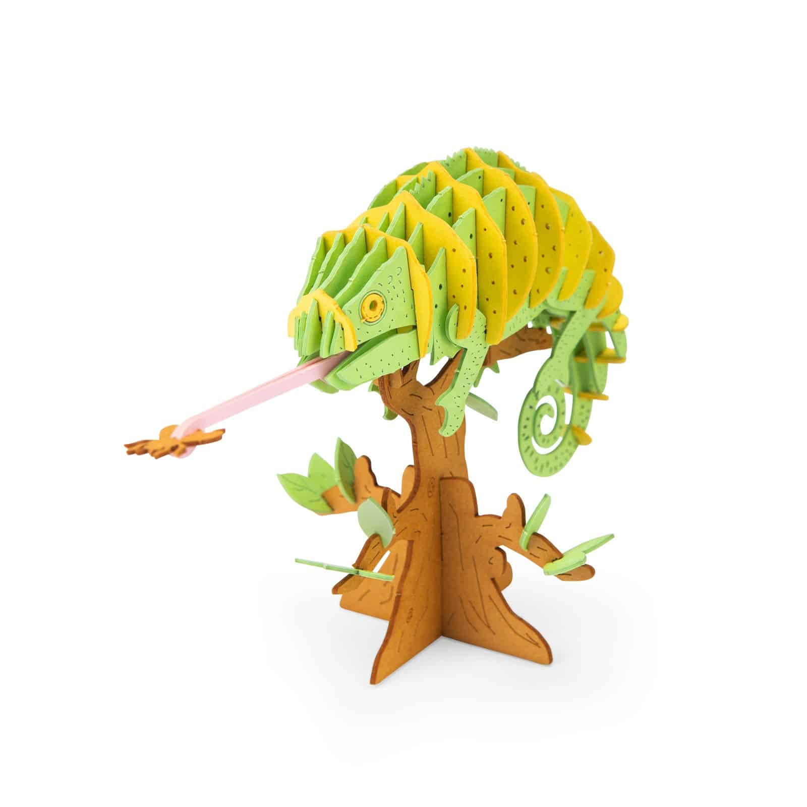 Puzzle 3D Caméléon Tout autour du Monde L12xH6cm – Image 3