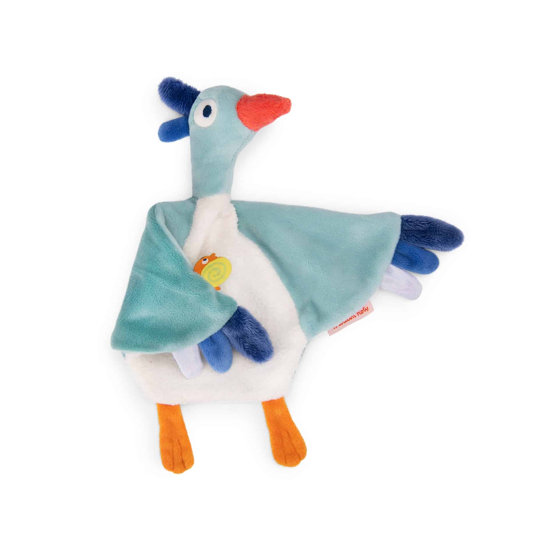 Doudou Oiseau La Mare aux Grenouilles L37xl10xH30cm