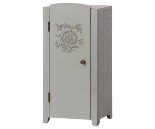 Armoire miniature – Gris/Vert menthe H23xl11xP8cm