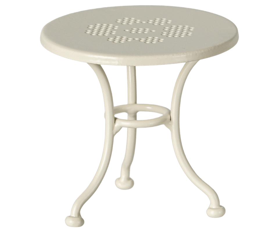 Table, Banc et Chaise Souris Small - Blanc H8.5xl9xP4.5cm – Image 4