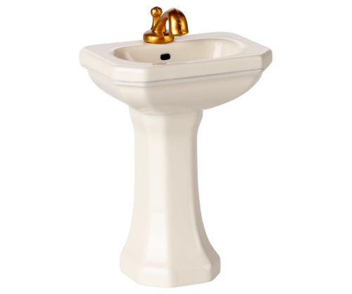 Lavabo de Salle de bain Souris – Blanc of white H7.5xl4.5xP3.5cm