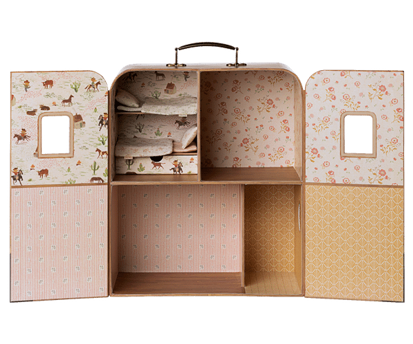 Maison SuitCasa petite soeur et petit frère Souris H34xl28xP15cm – Image 3