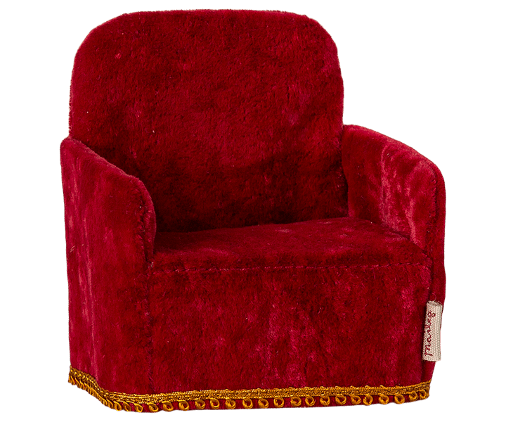 Fauteuil Souris - Rouge H7.5xl6.5xP6cm