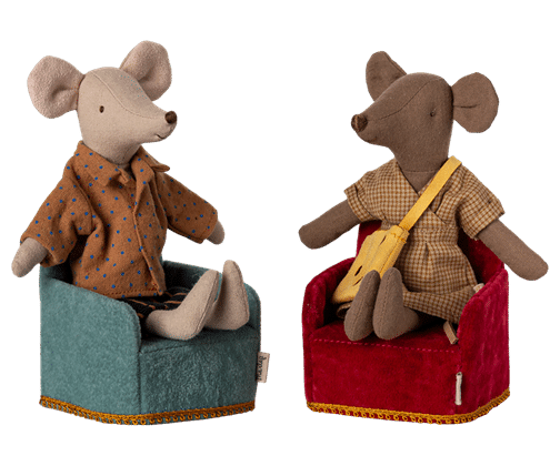 Fauteuil Souris - Rouge H7.5xl6.5xP6cm – Image 3