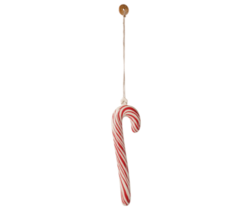 Ornement Sucre d&rsquo;Orge métal Large – A rayures H12cm
