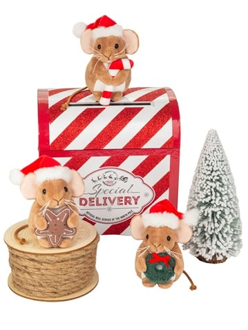 Souris de Noël avec sucre d'orge 11cm – Image 4
